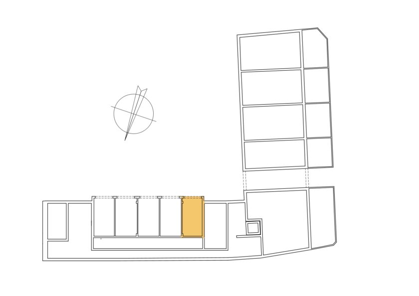 Plánek budovy Garáž 1