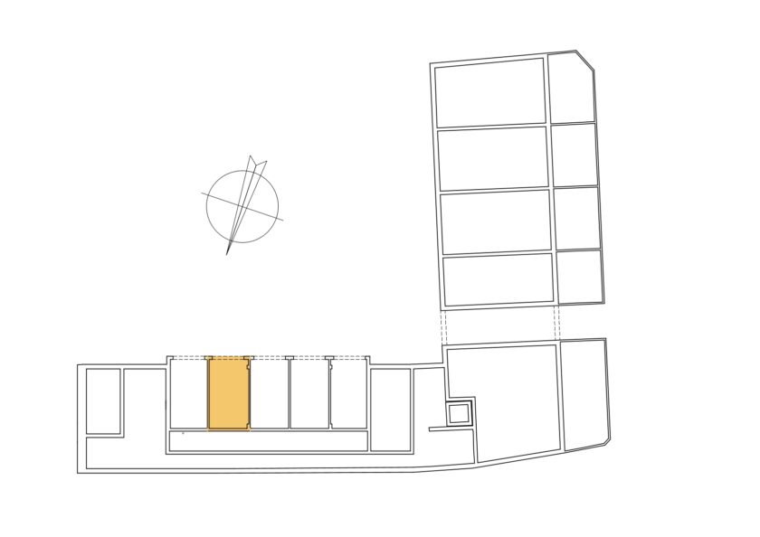 Plánek budovy Garáž 4